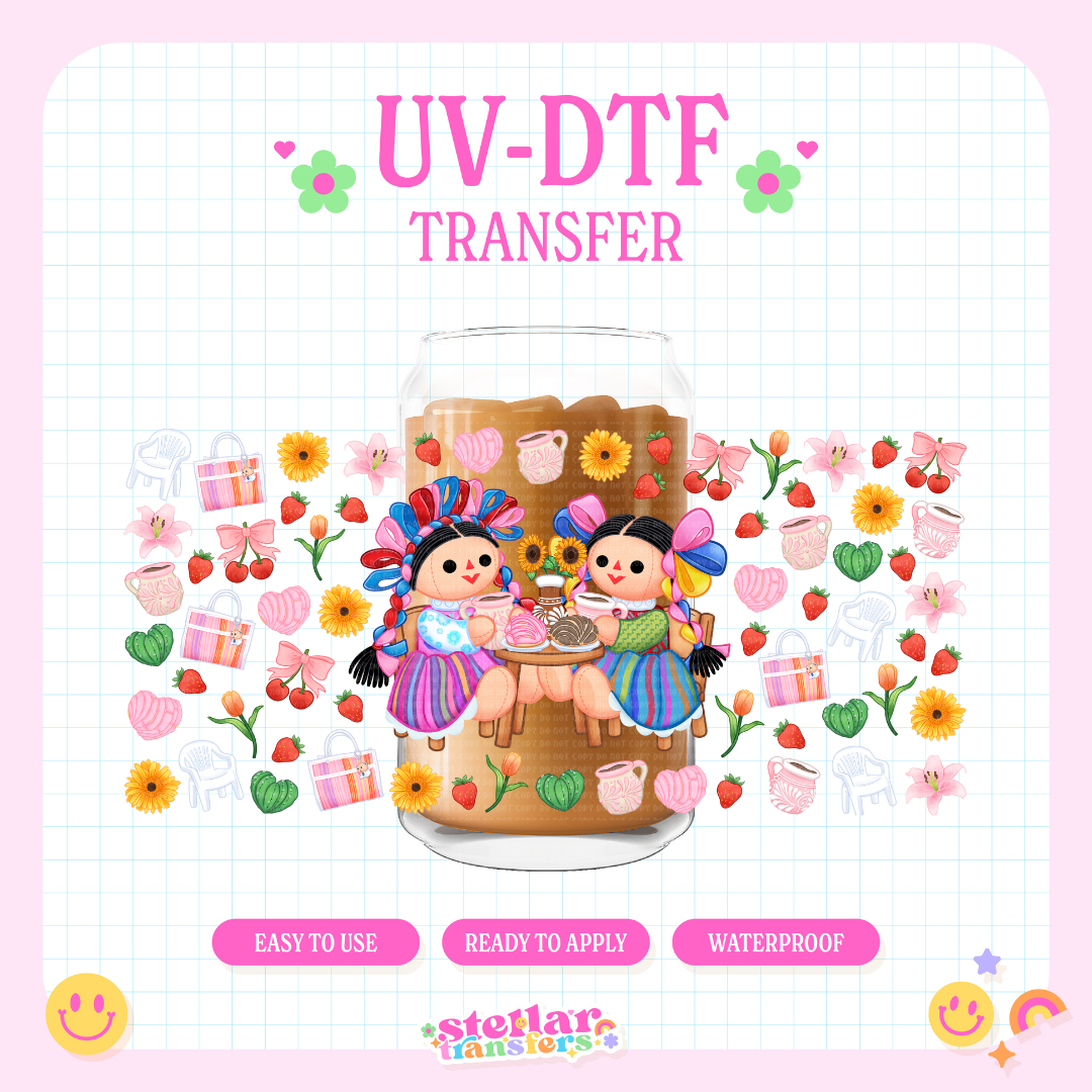 MEXICAN DOLL BESTIES - 16 OZ UV DTF