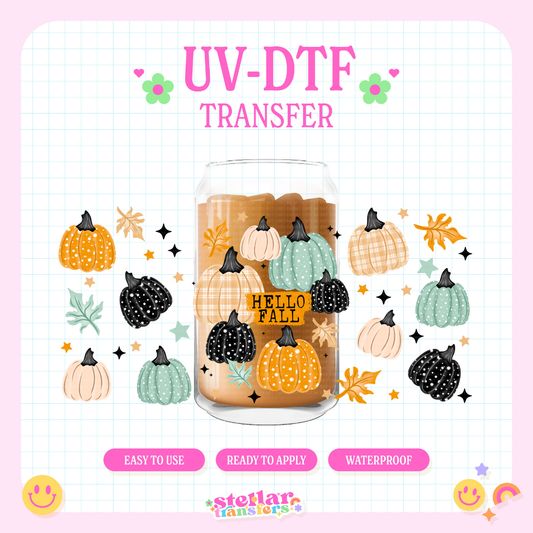 HELLO FALL - 16 OZ UV DTF