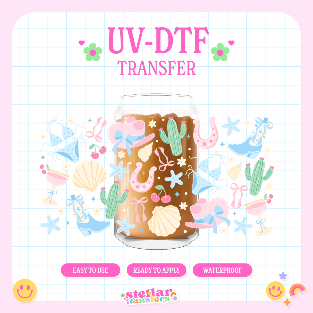 COSTAL COWGIRL - 16 OZ UV DTF