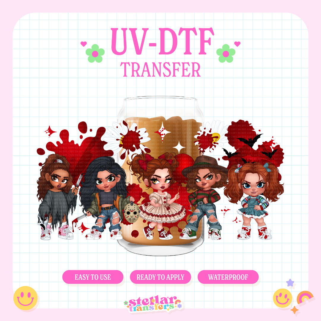 HORROR DOLL SQUAD - 16 OZ UV DTF