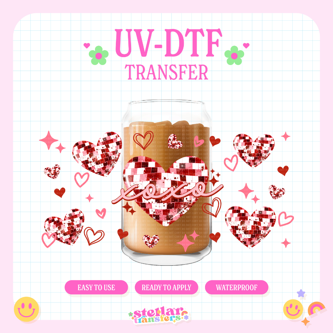 DISCO XOXO - 16 OZ UV DTF