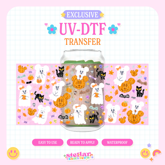 SPOOKY MOUSE GHOSTS EXCLUSIVE - 16 OZ UV DTF