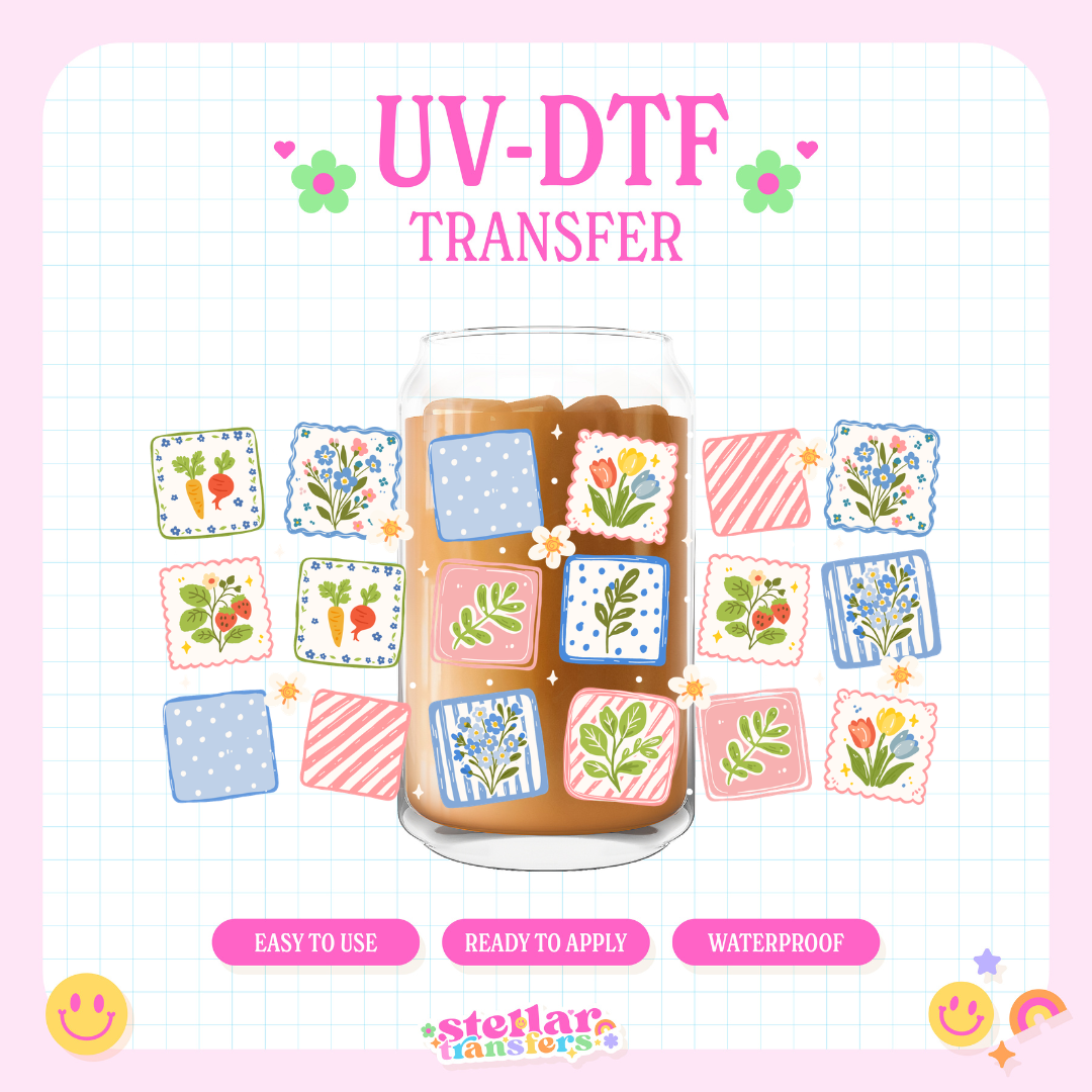 SPRING PATCHWORK - 16 OZ UV DTF
