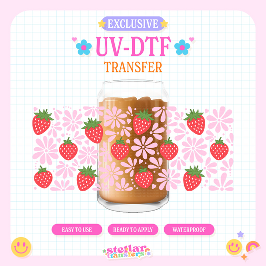 STRAWBERRY TALAVERA EXCLUSIVE - 16 OZ UV DTF
