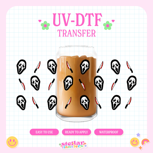 GHOST MASK - 16 OZ UV DTF