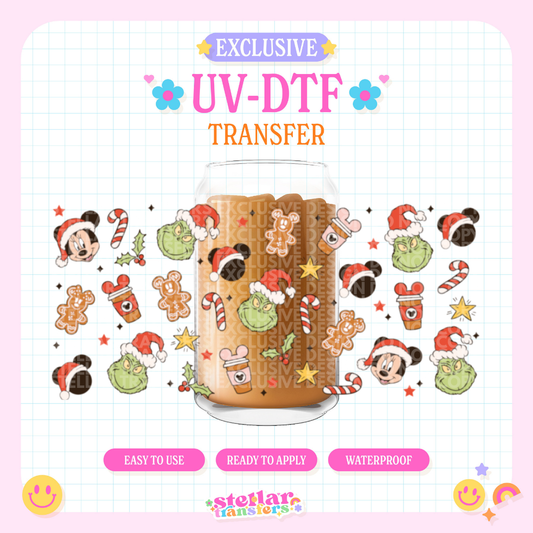 HOLIDAY DISNY MEAN TREATS EXCLUSIVE - 16 OZ UV DTF