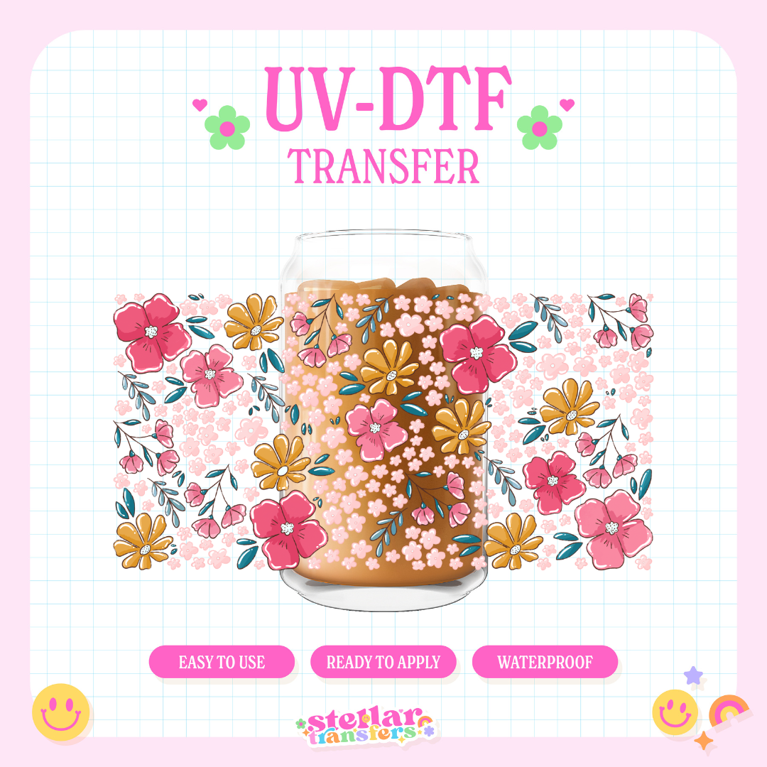 SUMMER WILDFLOWERS - 16 OZ UV DTF