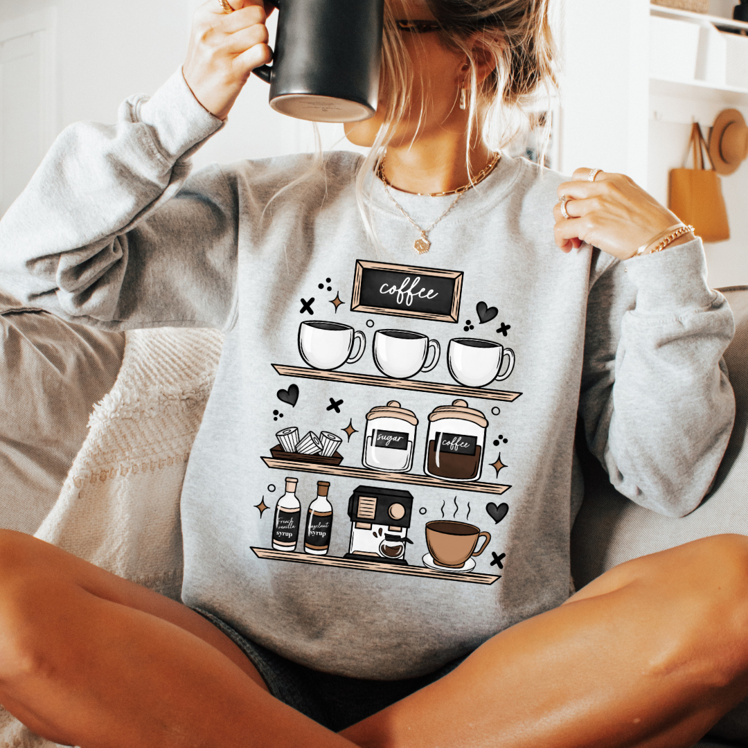 COFFEE BAR - CLEAR FILM SCREEN PRINT