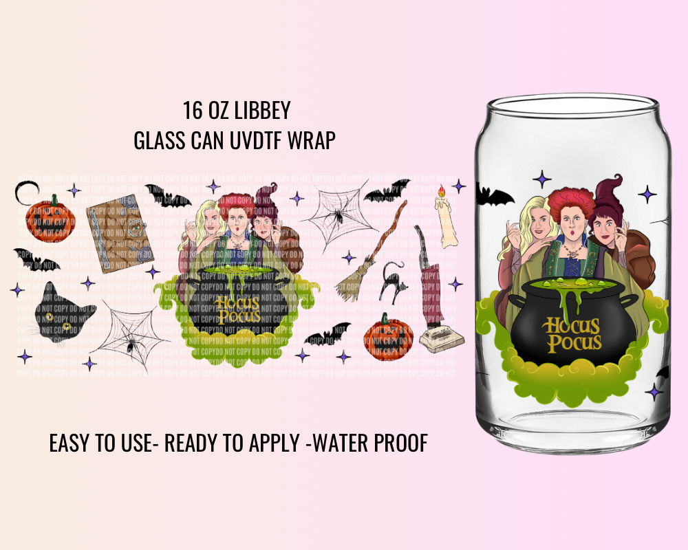 WITCH SISTERS EXCLUSIVE - 16 OZ UV DTF WRAP