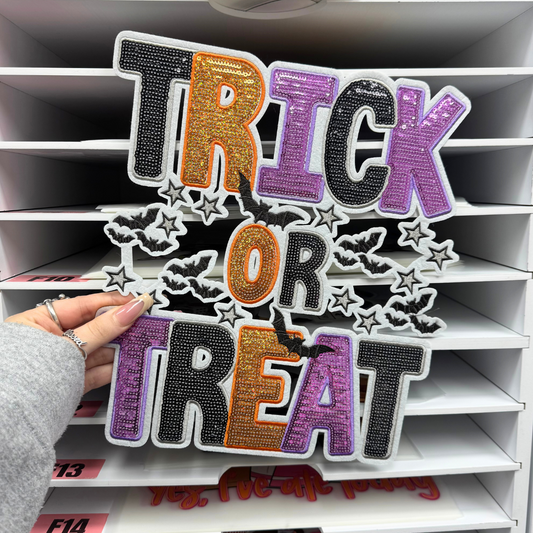 TRICK OR TREAT - SEQUIN PATCH