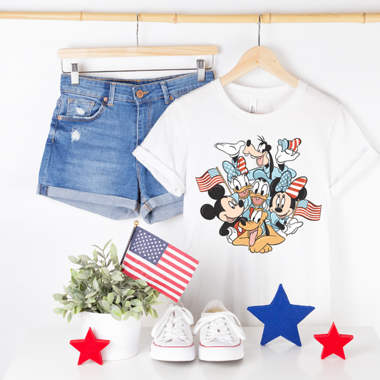 4TH JULY FRIENDS - CLEAR FILM SCREEN PRINT