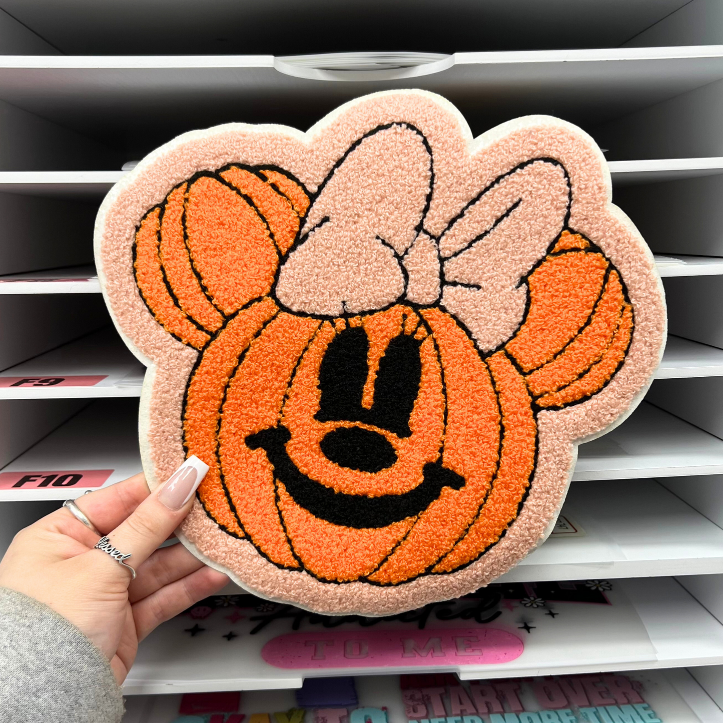 PUMPKIN MOUSE - CHENILLE PATCH