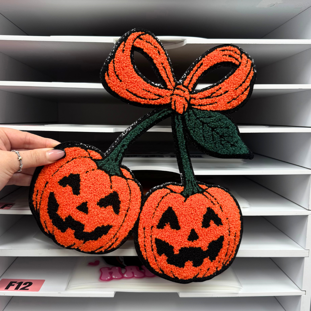 PUMPKIN CHERRY - CHENILLE PATCH