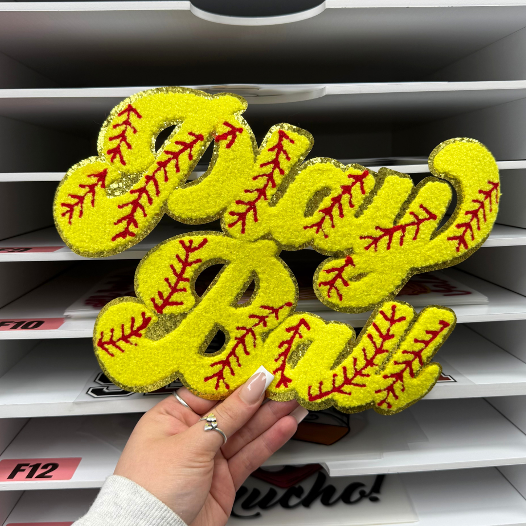 PLAY SOFTBALL - CHENILLE PATCH
