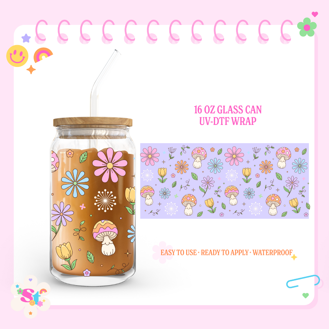 SPRING DOODLES - 16 OZ UV DTF