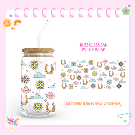 LUCKY COWGIRL - 16 OZ UV DTF WRAP