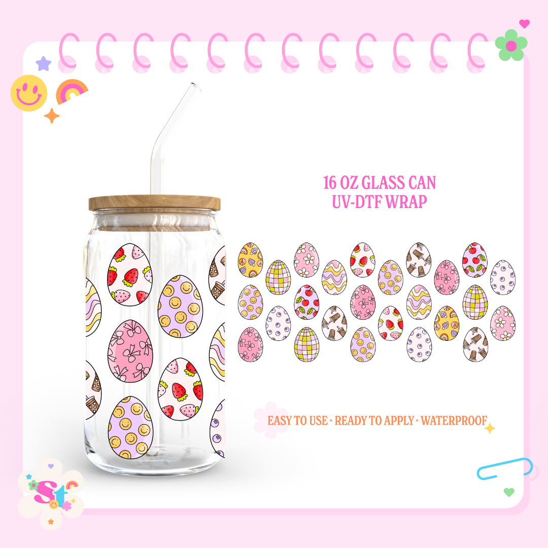 DOODLE EGGS - 16 OZ UV DTF