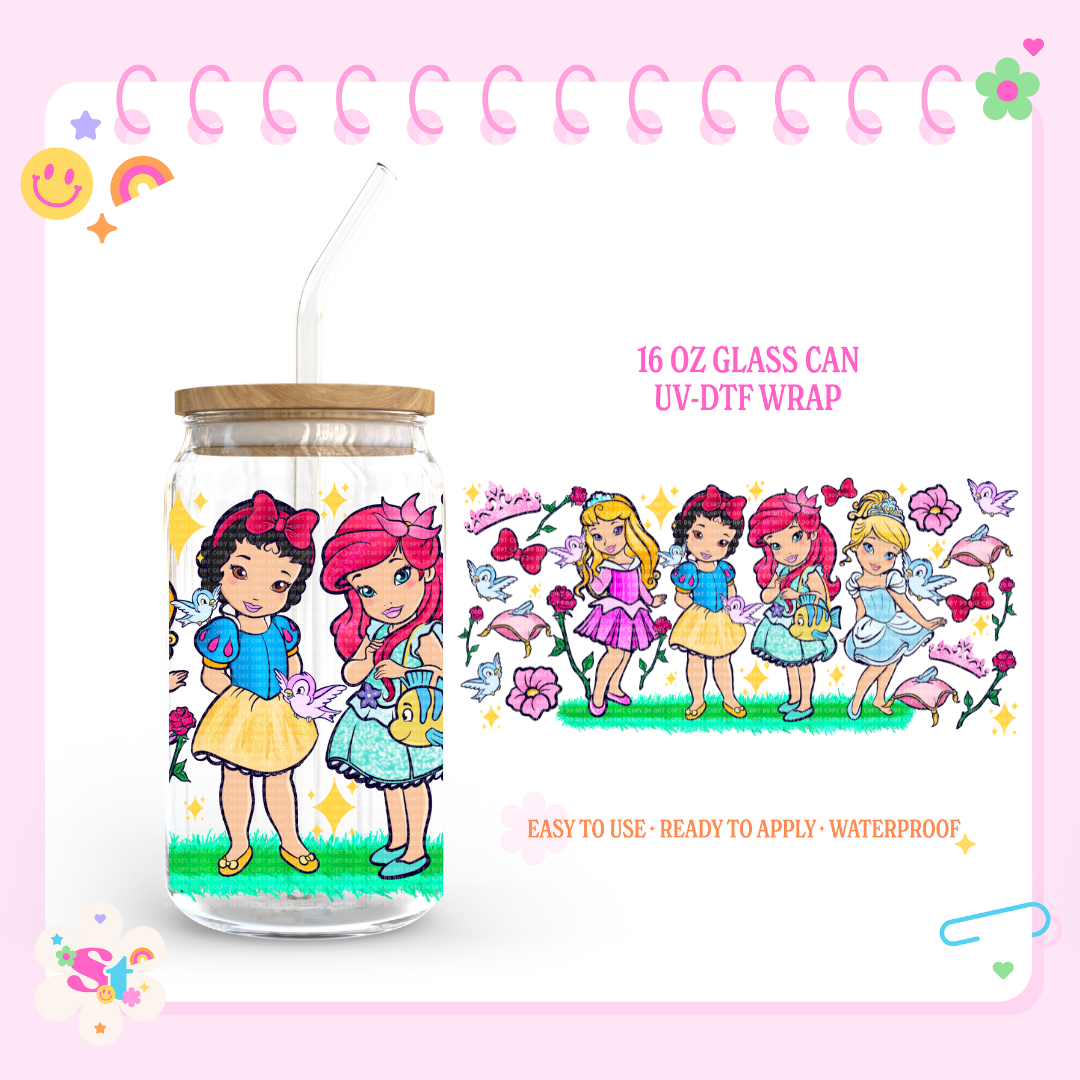 DISNY PRINCESSES - 16 OZ UV DTF