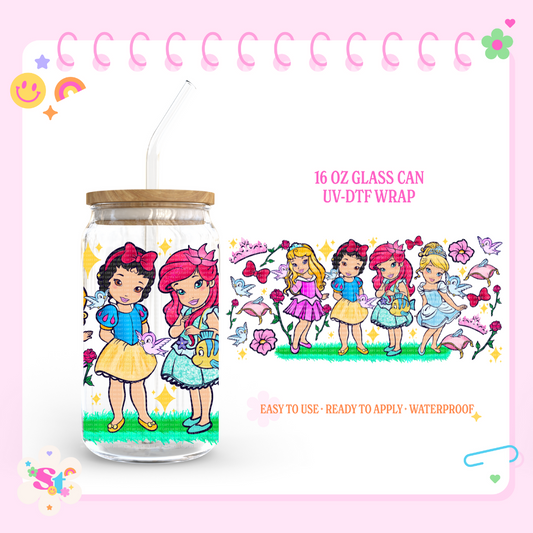 DISNY PRINCESSES - 16 OZ UV DTF