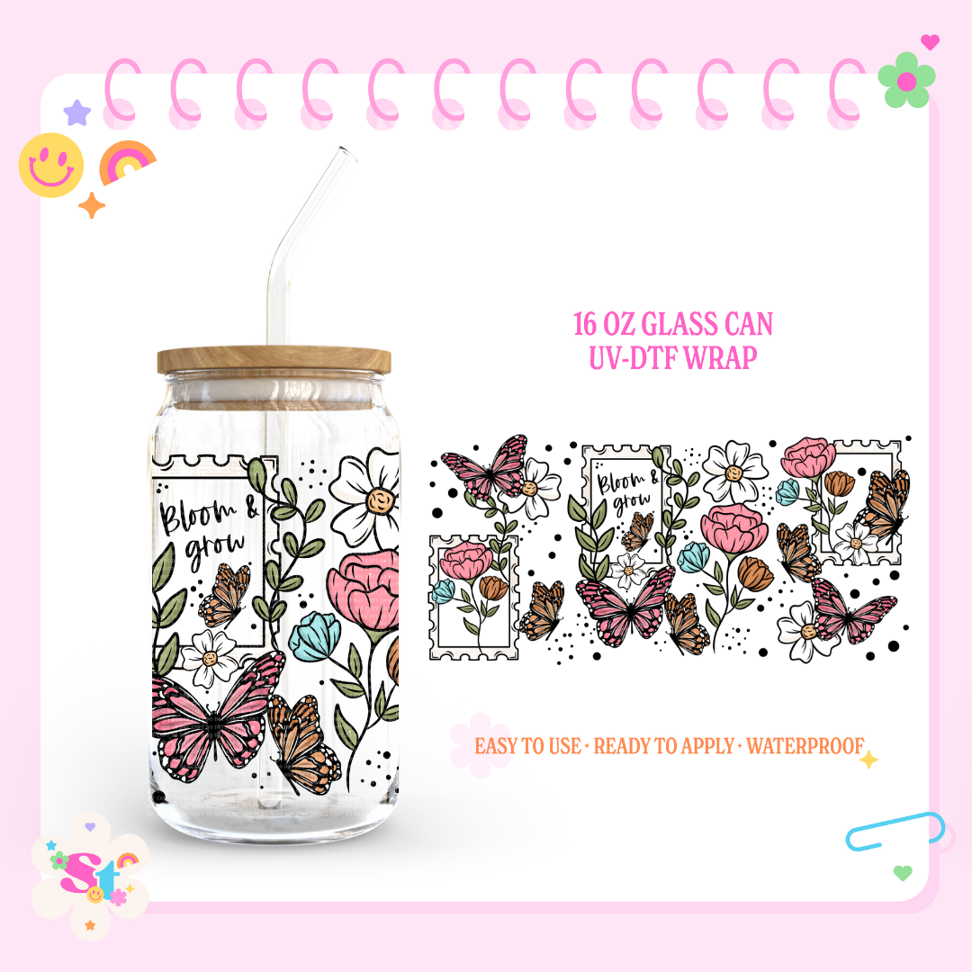 BLOOM & GROW - 16 OZ UV DTF
