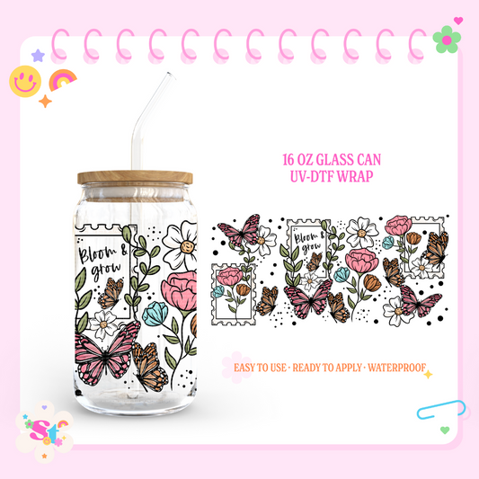 BLOOM & GROW - 16 OZ UV DTF