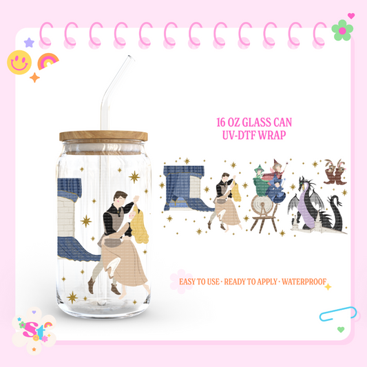 SLEEPING PRINCESS - 16 OZ UV DTF