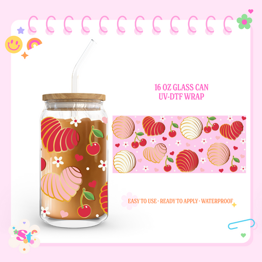 CHERRY CONCHA - 16 OZ UV DTF