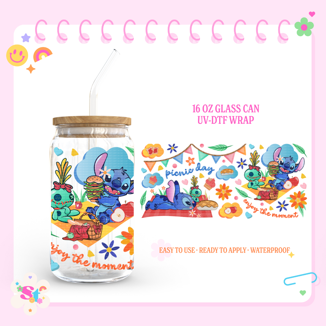 PICNIC DAY - 16 OZ UV DTF WRAP