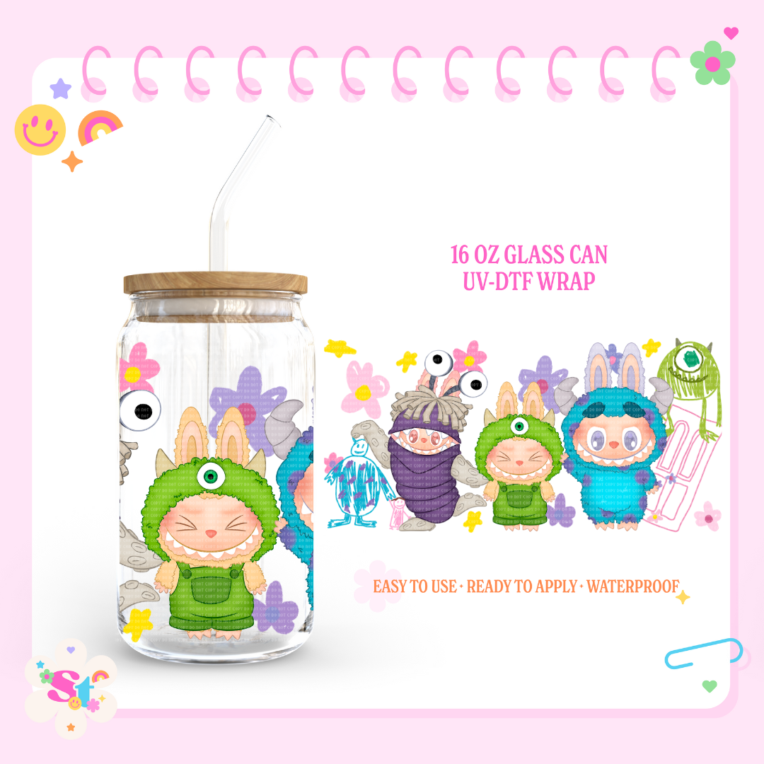 MONSTERS - 16 OZ UV DTF