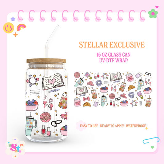 JUST A GIRL EXCLUSIVE - 16 OZ UV DTF WRAP