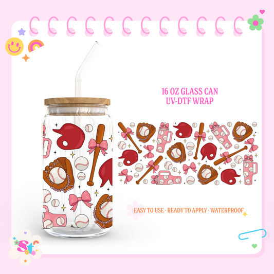 BASEBALL VIBES - 16 OZ UV DTF