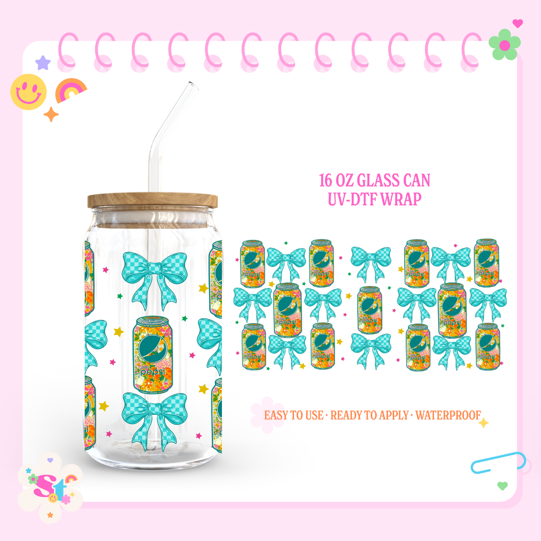 DIET PEPS GIRLY - 16 OZ UV DTF