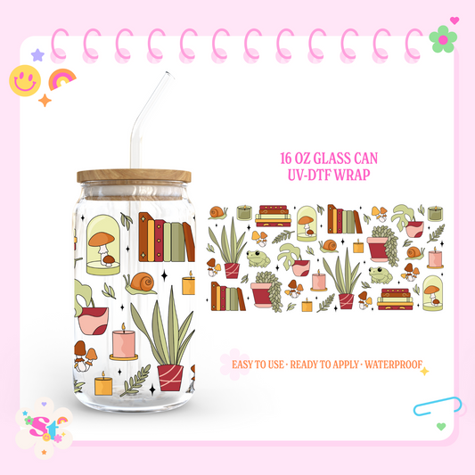 PLANTS & BOOKS - 16 OZ UV DTF