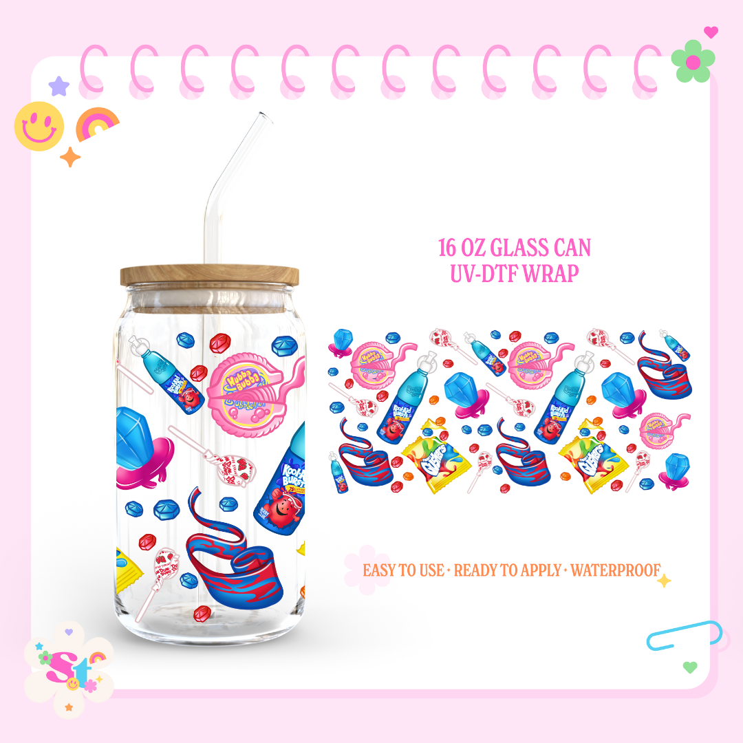 THROWBACK SNACKS - 16 OZ UV DTF WRAP