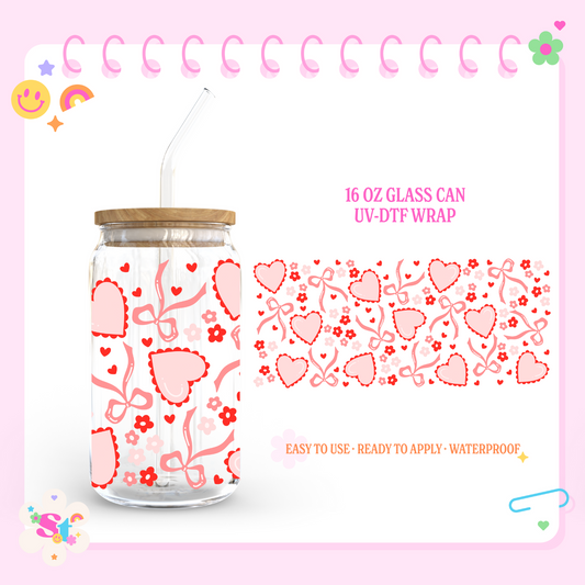 PINK AND RED COQUETTE - 16 OZ UV DTF