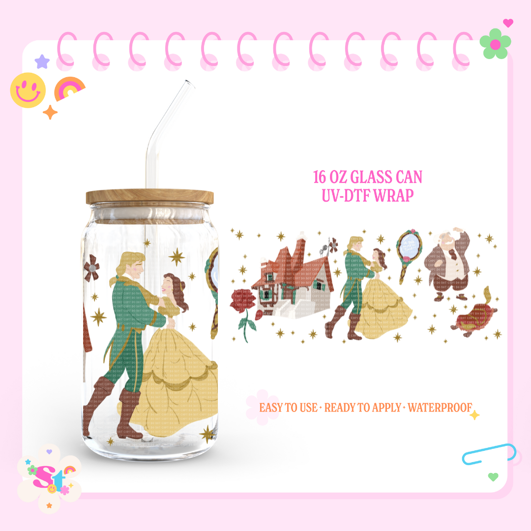 ROSE PRINCESS - 16 OZ UV DTF