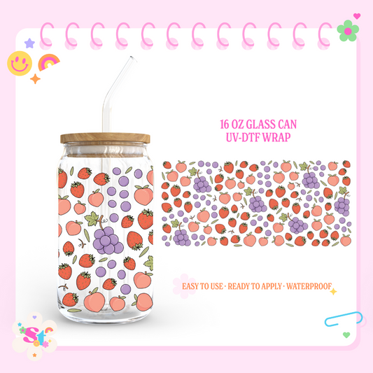 PICNIC FRUITS - 16 OZ UV DTF