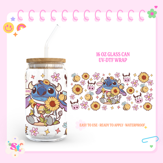 ALIEN COW - 16 OZ UV DTF