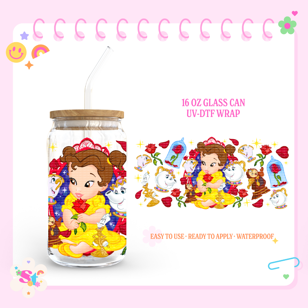 BELLE PRINCESS - 16 OZ UV DTF