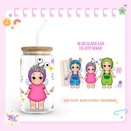 MONSTER ANGELS - 16 OZ UV DTF WRAP