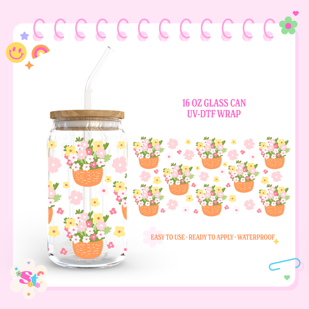 COTTAGE GARDEN BLOOMS - 16 OZ UV DTF