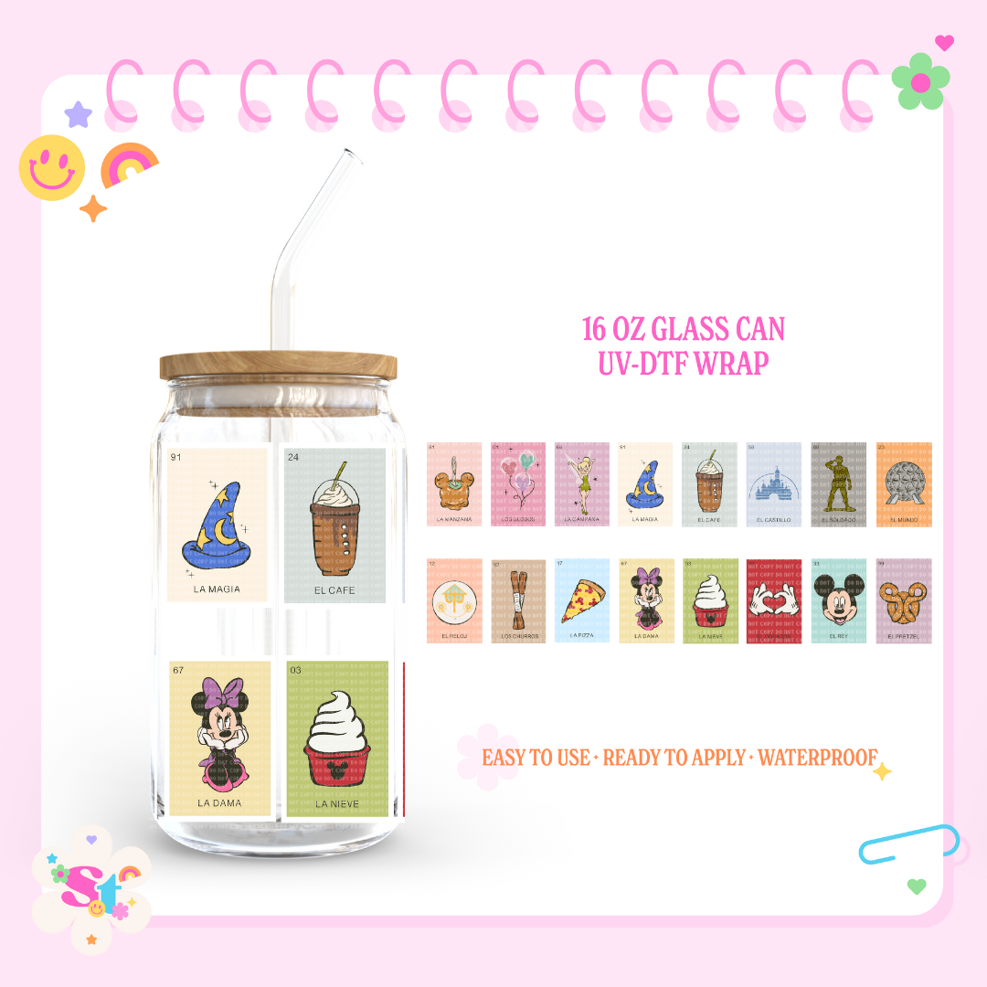 MAGICAL LOTERIA - 16 OZ UV DTF