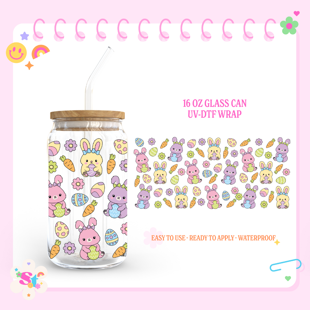 EASTER BUNNIES - 16 OZ UV DTF