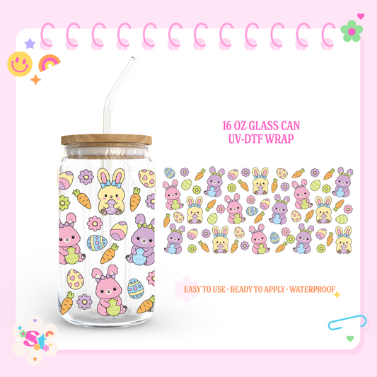 EASTER BUNNIES  - 16 OZ UV DTF