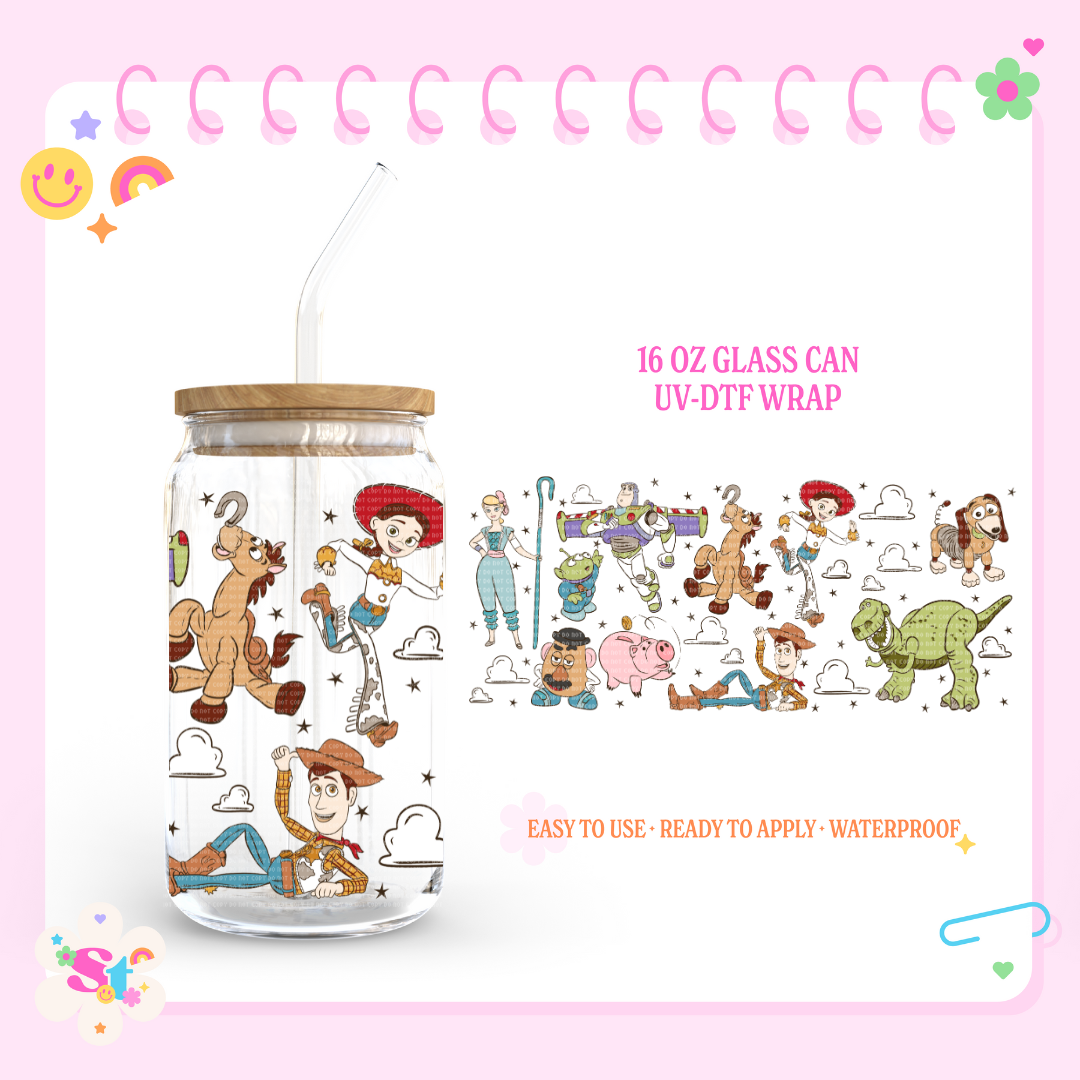 TOY FRIENDS - 16 OZ UV DTF