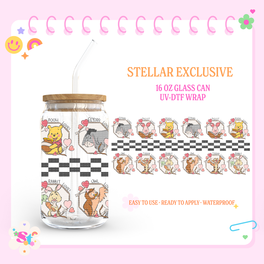 HONEY FRIENDS LOVE EXCLUSIVE - 16 OZ UV DTF