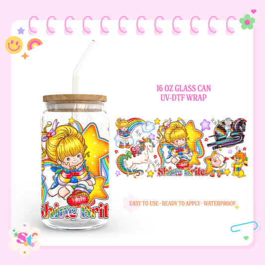 RAINBOW GIRL - 16 OZ UV DTF