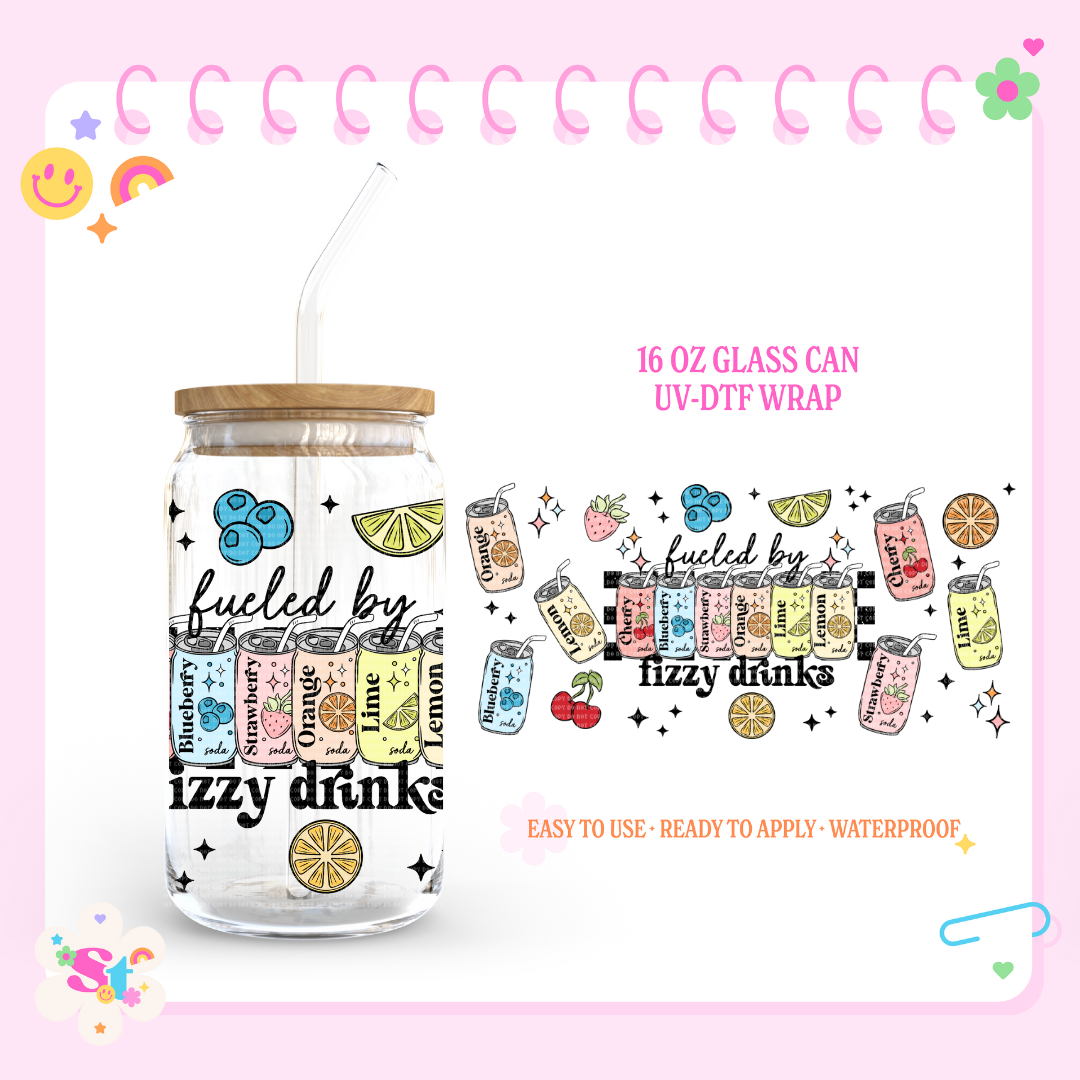 FIZZY DRINKS - 16 OZ UV DTF