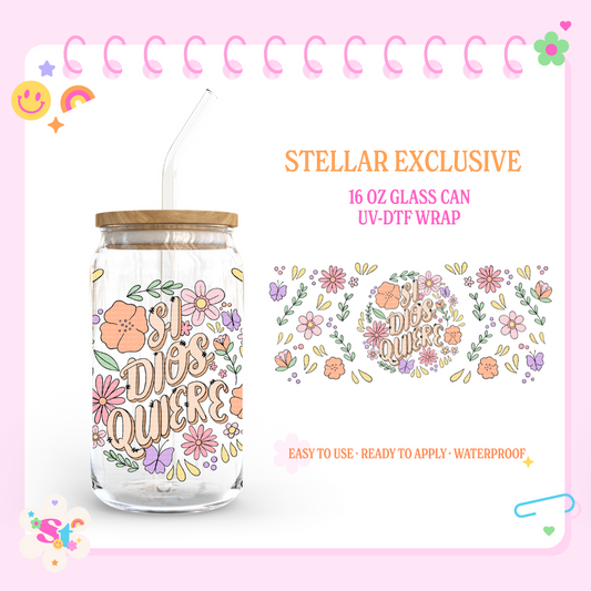 SI DIOS QUIERE EXCLUSIVE - 16 OZ UV DTF WRAP