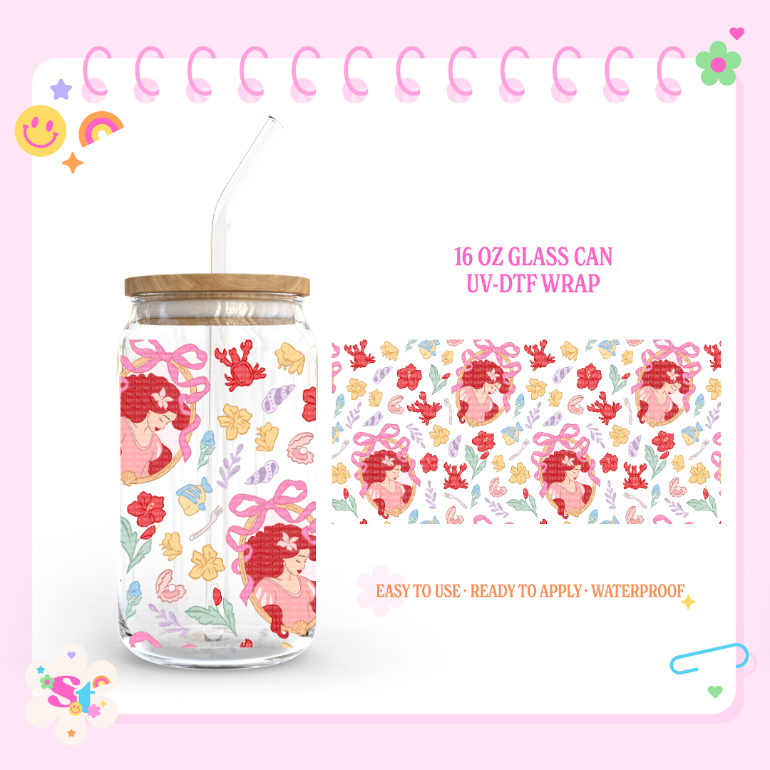 MERMAID ARIEL - 16 OZ UV DTF